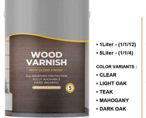 Wood Varnish – Color Variants – 1L, 5L