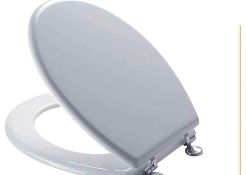 Mdf Toilet Seat Ice White – Chrome Hinge