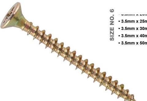 Wood Screw Pozi Head – 500Pcs