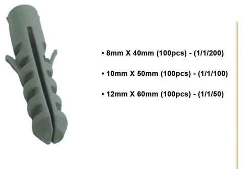 Wall Plug 100 Pieces