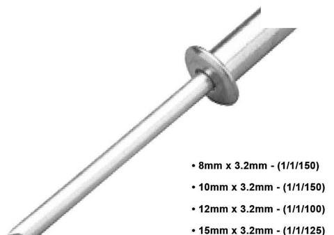 Pop Rivets – 100 Pieces