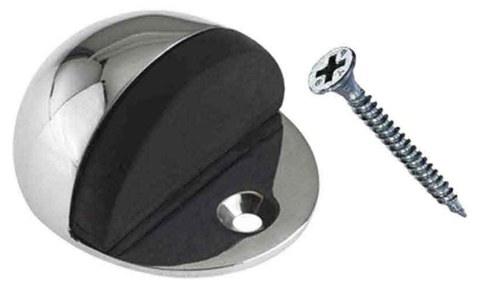 Oval Door Stopper Chrome Plated
