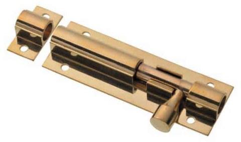 Barrel Bolt Brass 50mm, 63mm, 75mm, 100mm