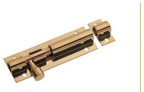 Barrel Bolt Brass 75mm, 100mm