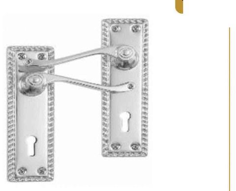 Georgian Lockset Chrome 150mm