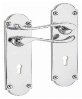 Victorian Lockset Chrome 200mm