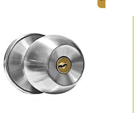 Entrance Lock Round Cylinder Chrome