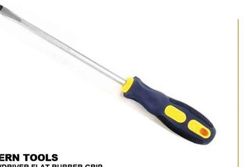 Screwdriver Flat Rubber Grip 75mm-150mm