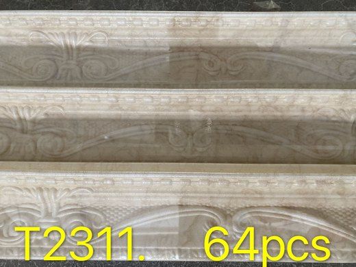 Foam Cornice Color White & Light Brown