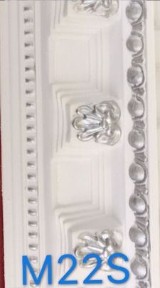 Hard Cornice Color White & Silver
